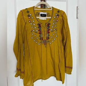 Boho embroidered blouse Biya Johnny Was style